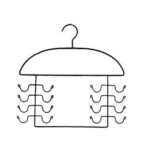 Two Pack Closet Organizer Hangers Tank Tops Camis Belts Necklaces Black